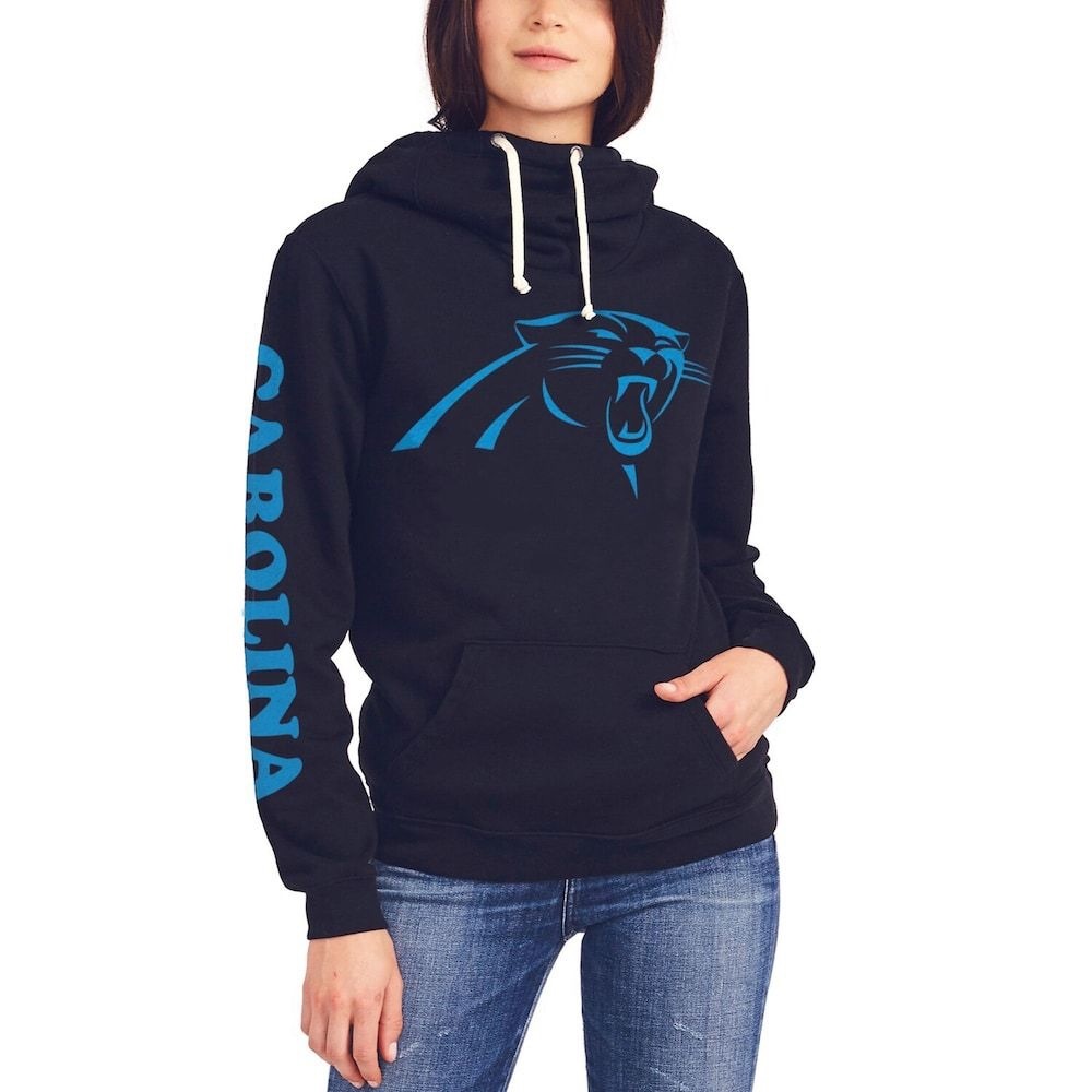 Junk Food Black Caroline Panthers Hoodie